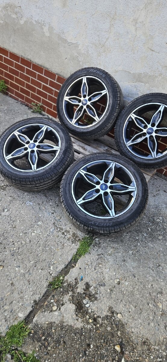 Alu kola r17 5x108 ford Toureo, connect, nové letní 205/55