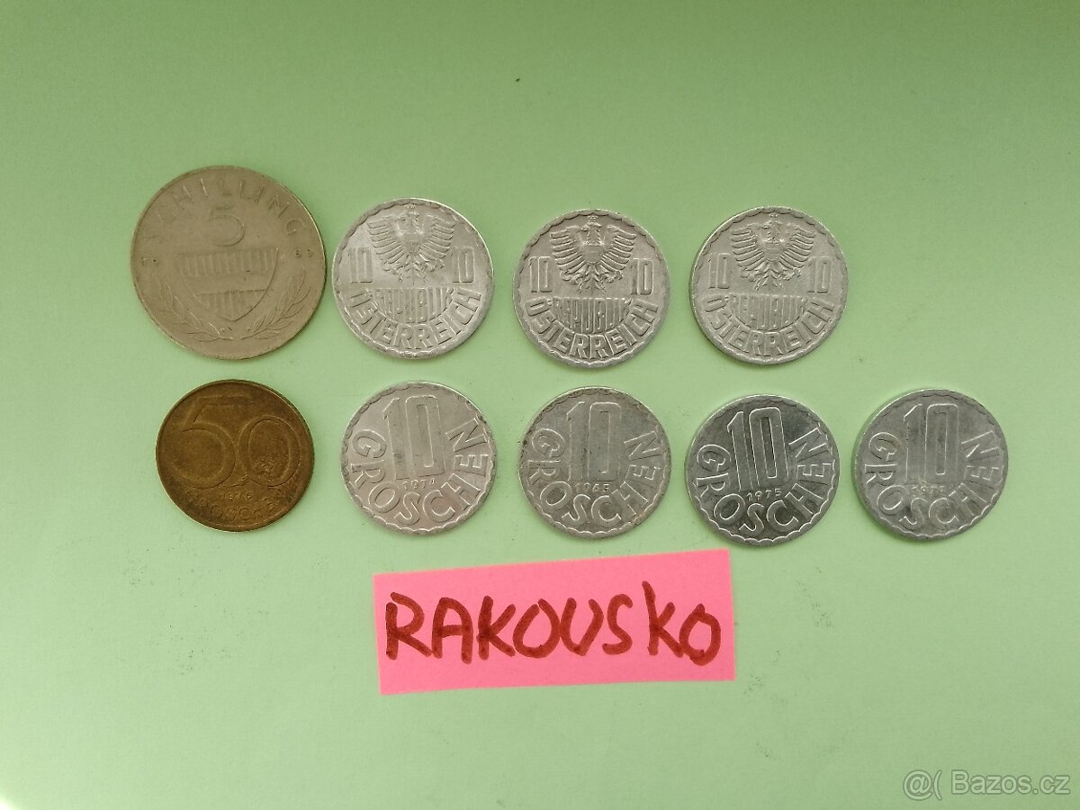 mince Rakousko,NDR,USA,Španěl. -cena za vše
