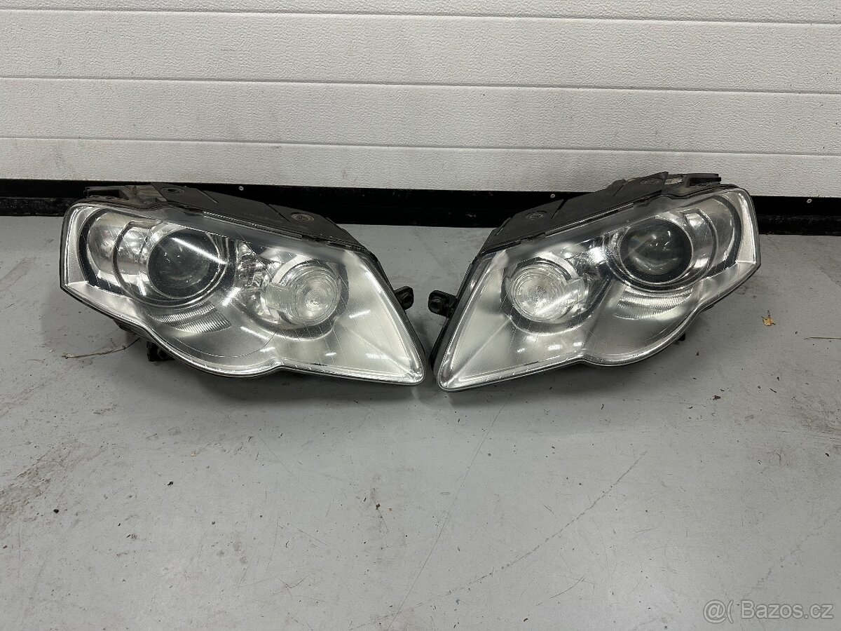 Přední světla bixenony Volkswagen Passat B6 kompletní set