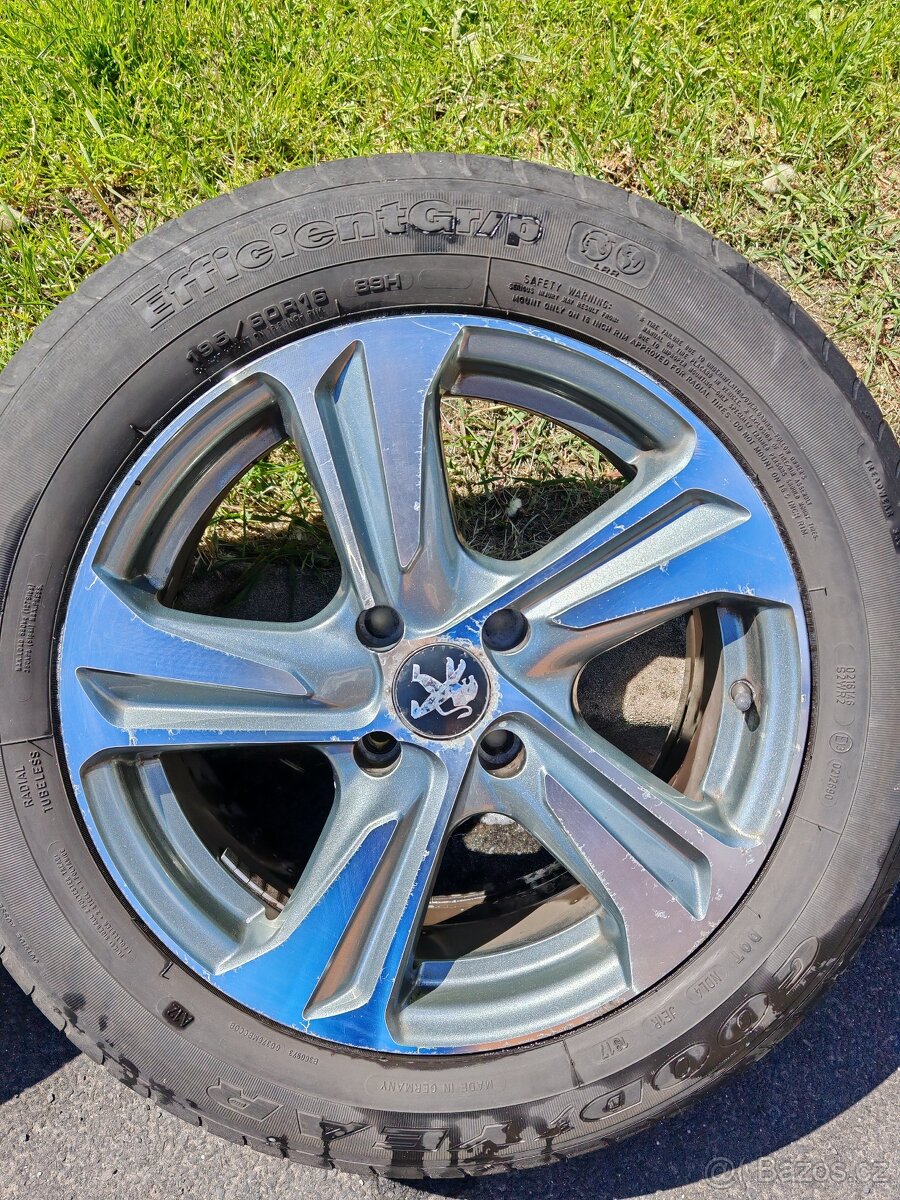 Letní 4 ks pneu + alu disky 195/60 R16 89H GOODYEAR