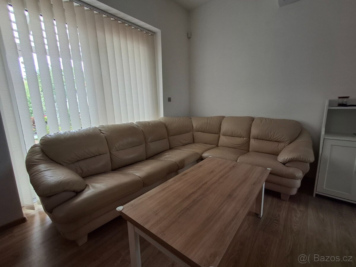 Rohová kožená sedací souprava SARA