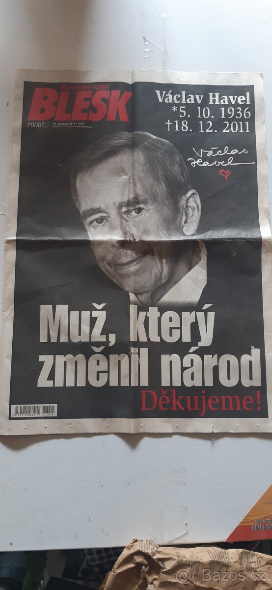 Václav Havel noviny
