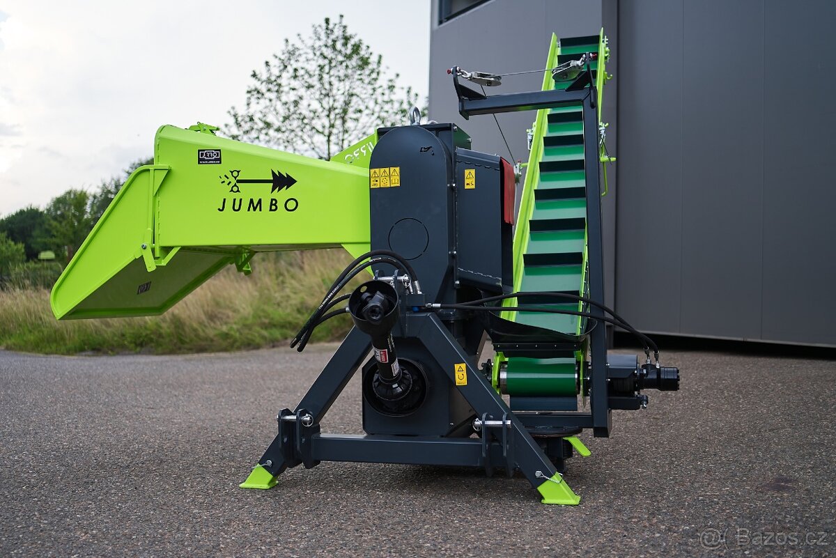 špalíkovač za traktor do 18cm s otočným dopravníkem