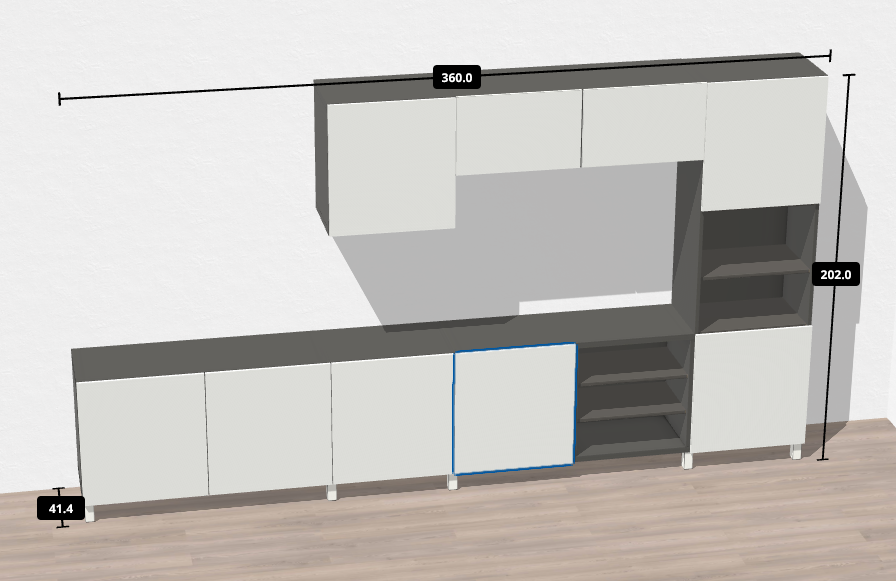 IKEA BESTA obývací stěna