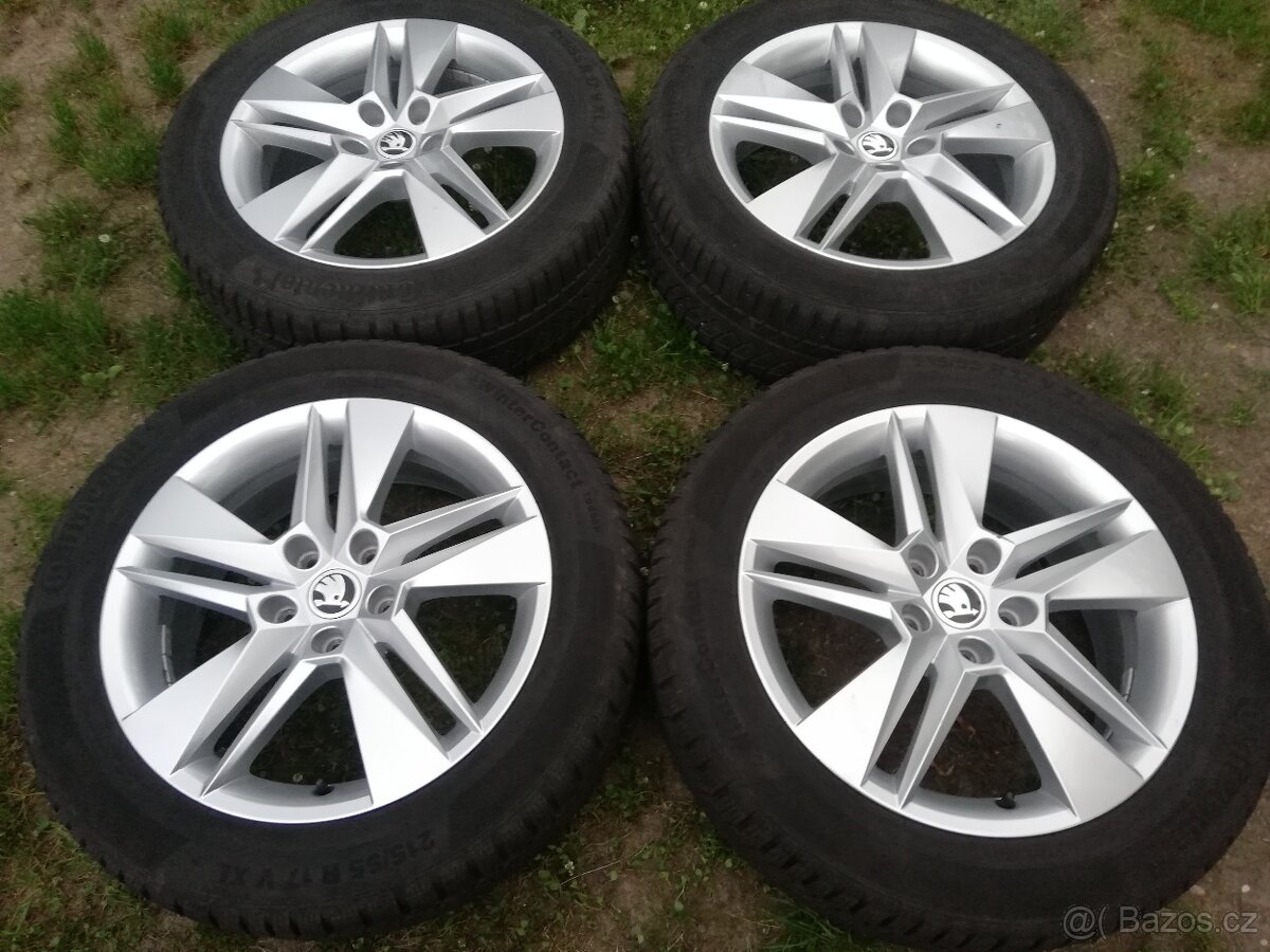 zimní sada Škoda Superb 3 Continental 215/55 R17