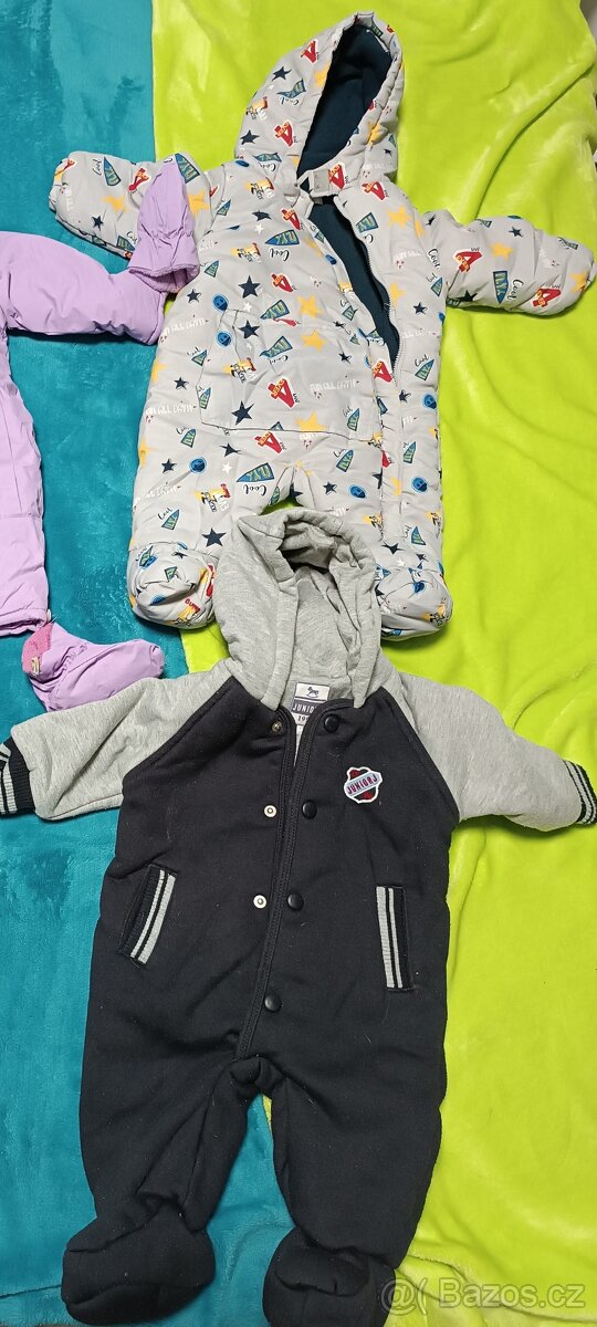 Zimní klučičí kombinéza a overal velikost 68
