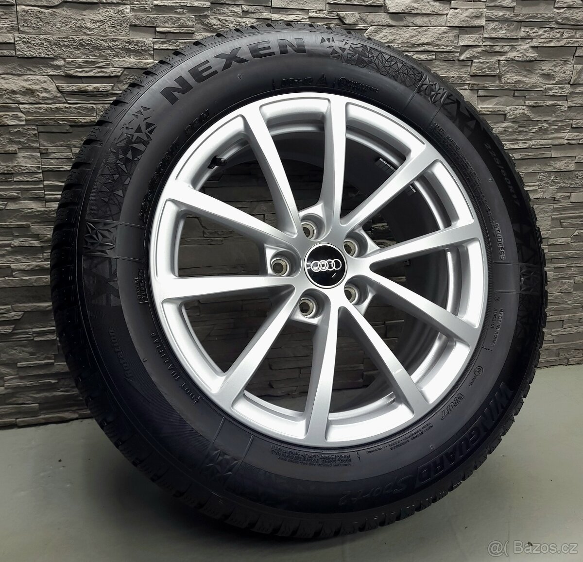 17" Originál Audi A6 5x112 zimní pneu 6-7mm