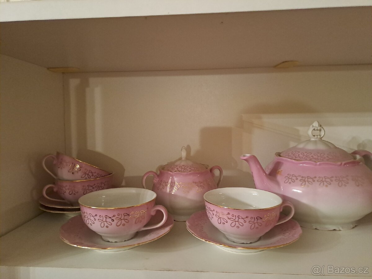 Čajová spuprava porcelán