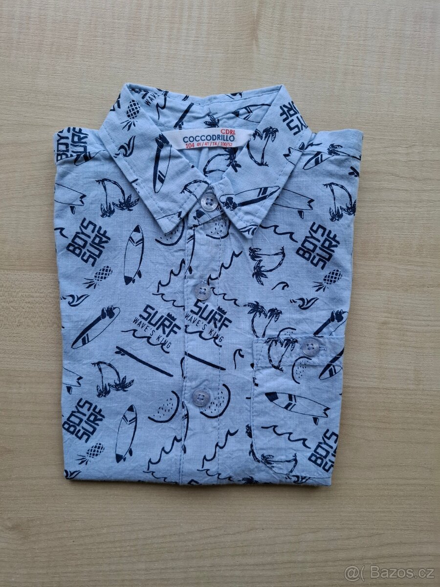 Dvě dětské trička a tílka velikosti 110/116