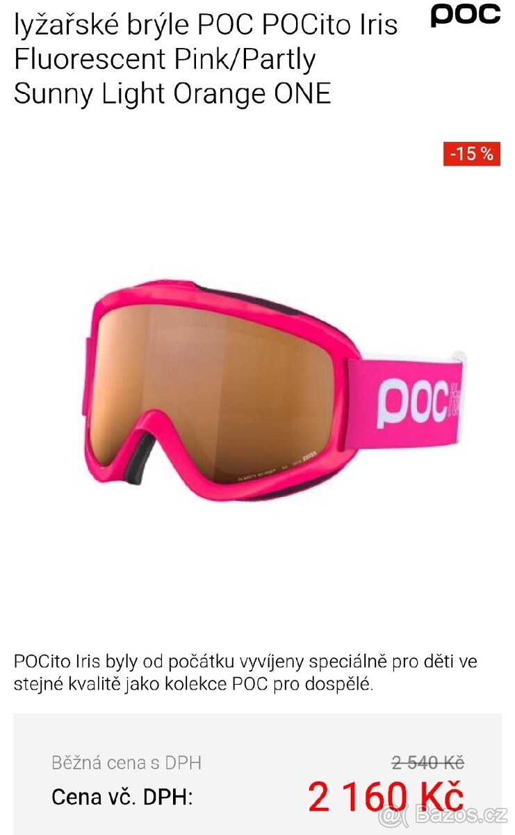 Lyžařské brýle POC