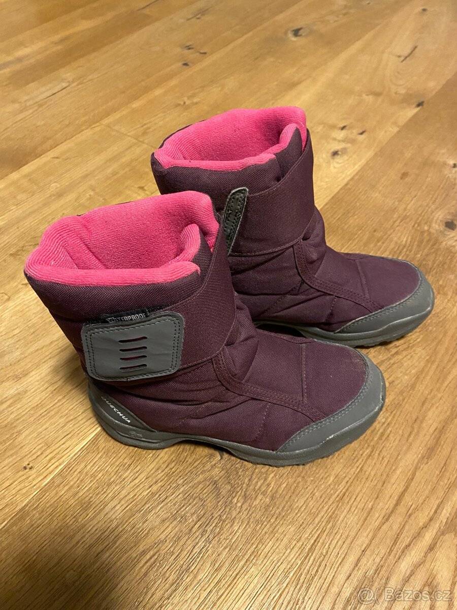 REZERVCE Dětské sněhule Decathlon Quechua, vel 33