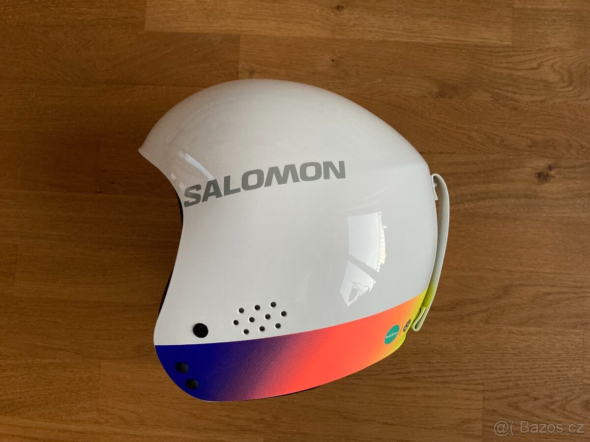 Dětská lyžařská helma Salomon SRace FIS Injected JR