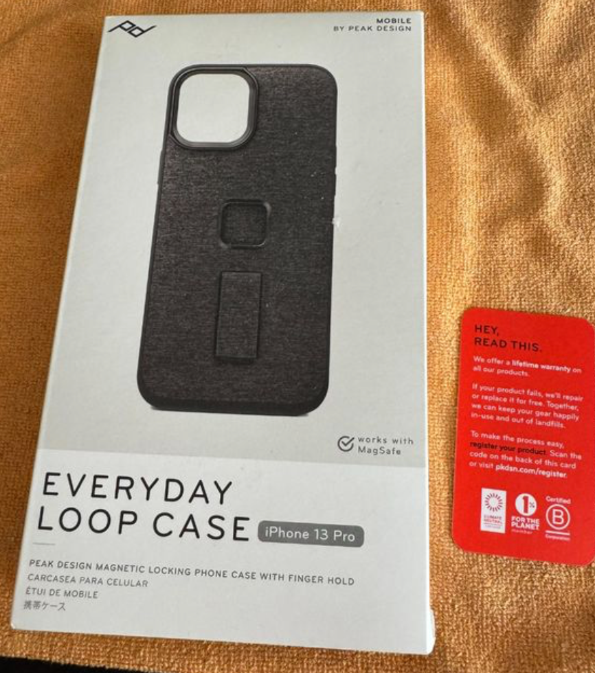 pouzdro Peak Design Everyday loop na iPhone 13 PRO