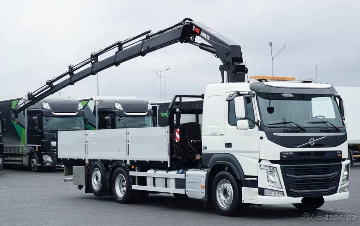 Volvo FM500 - 6x2 - Valník + HR-HIAB X-HIPRO 232 – EURO 6