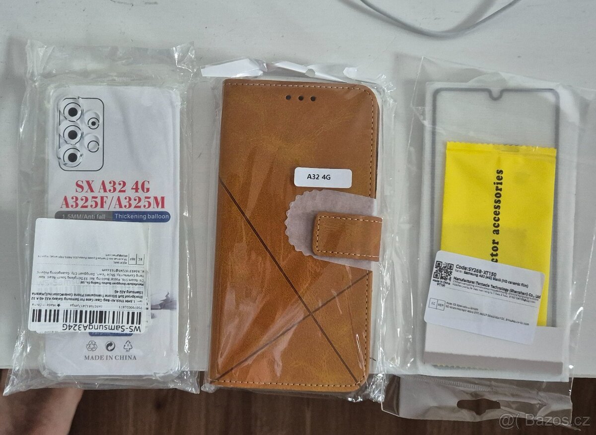 Samsung A32 - 2x pouzdro a ochranné sklo