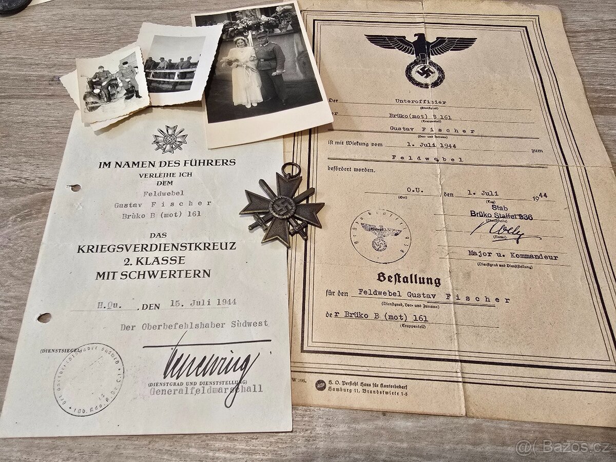 Konvolut - stavba mostů s podpisem polního maršála