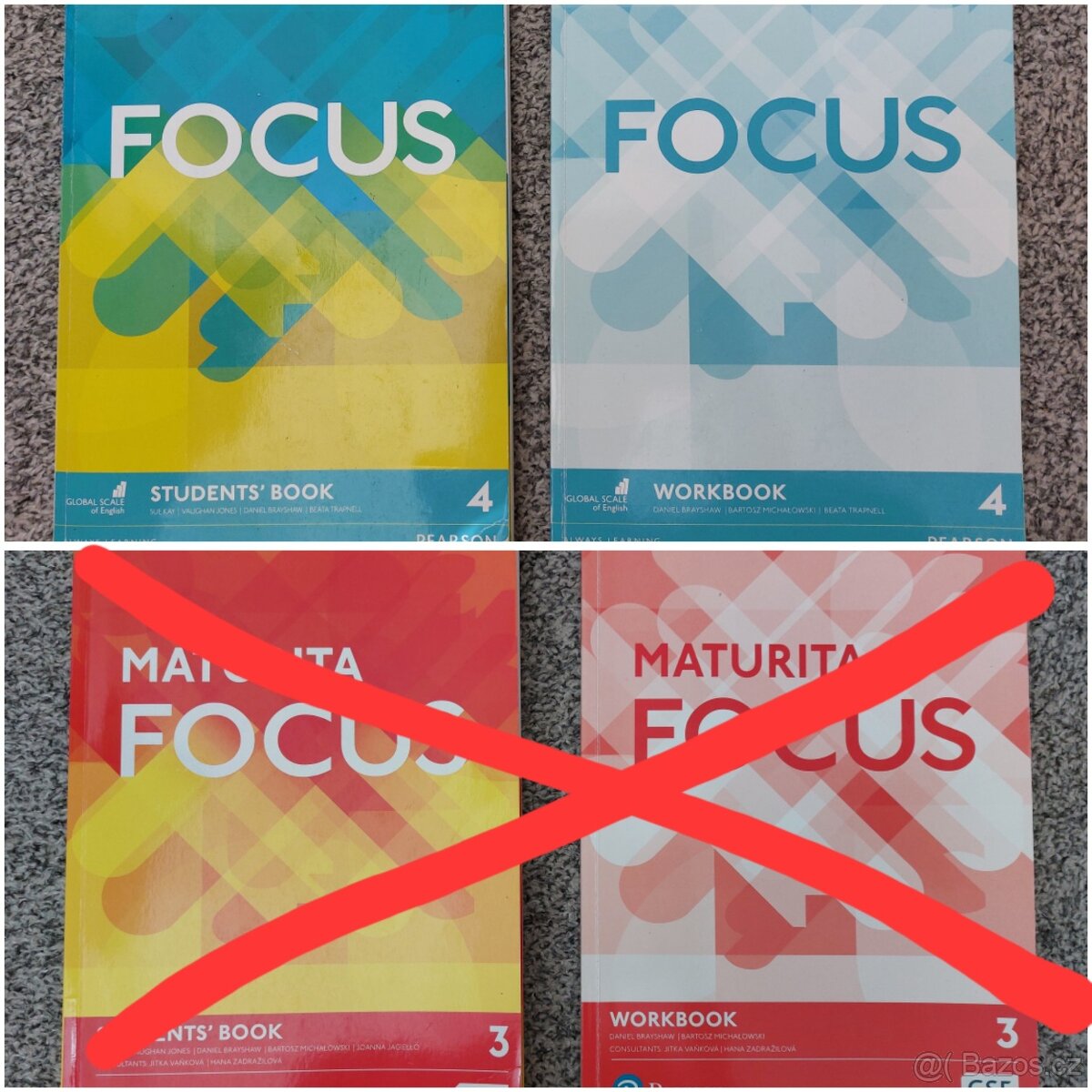 Učebnice angličtina gymnázium střední škola Focus 4