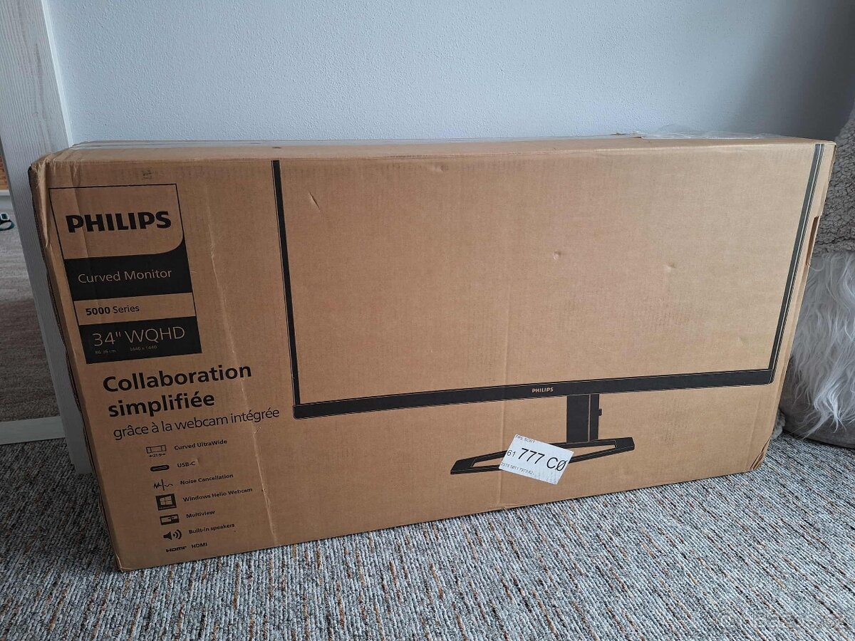 Monitor PHILIPS 34E1C5600HE/00 - černá