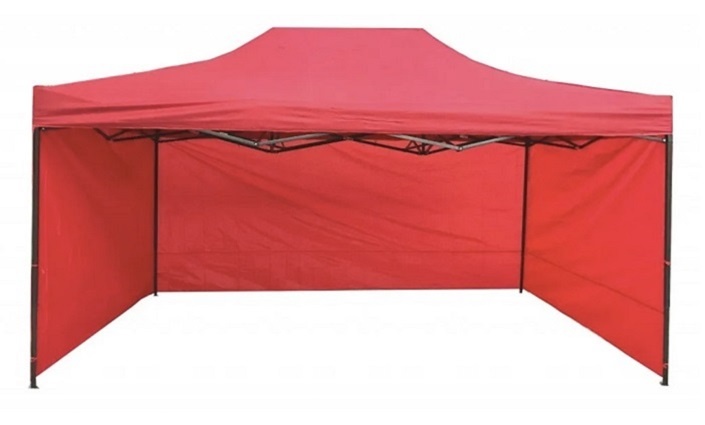 Skládací nůžkový stan 3x4,5m s boční plachtou