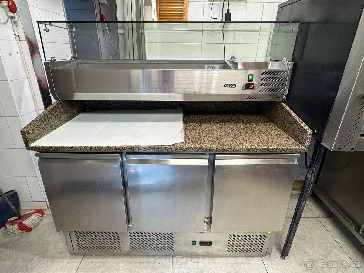 chladící pizza stůl - komplet