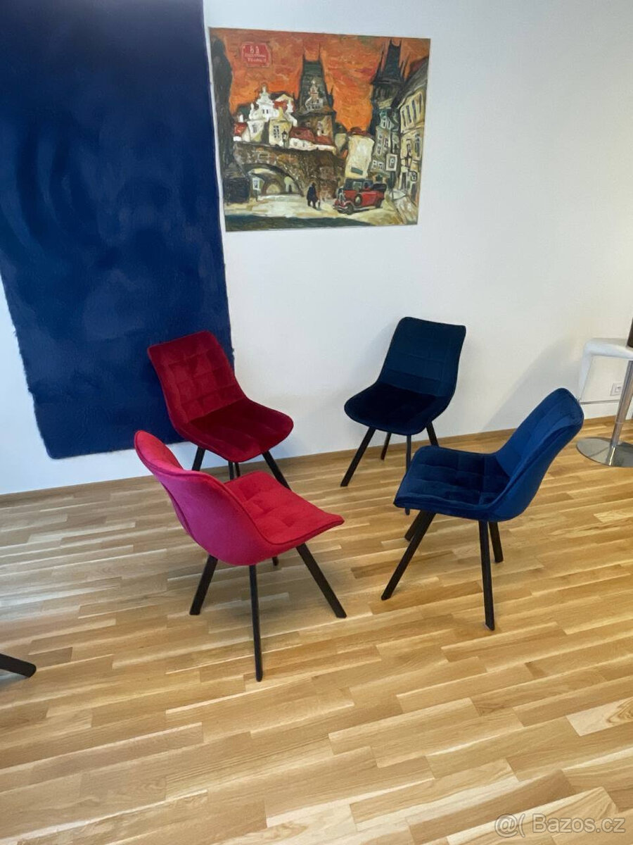 Moderní jídelní židle - 4 ks