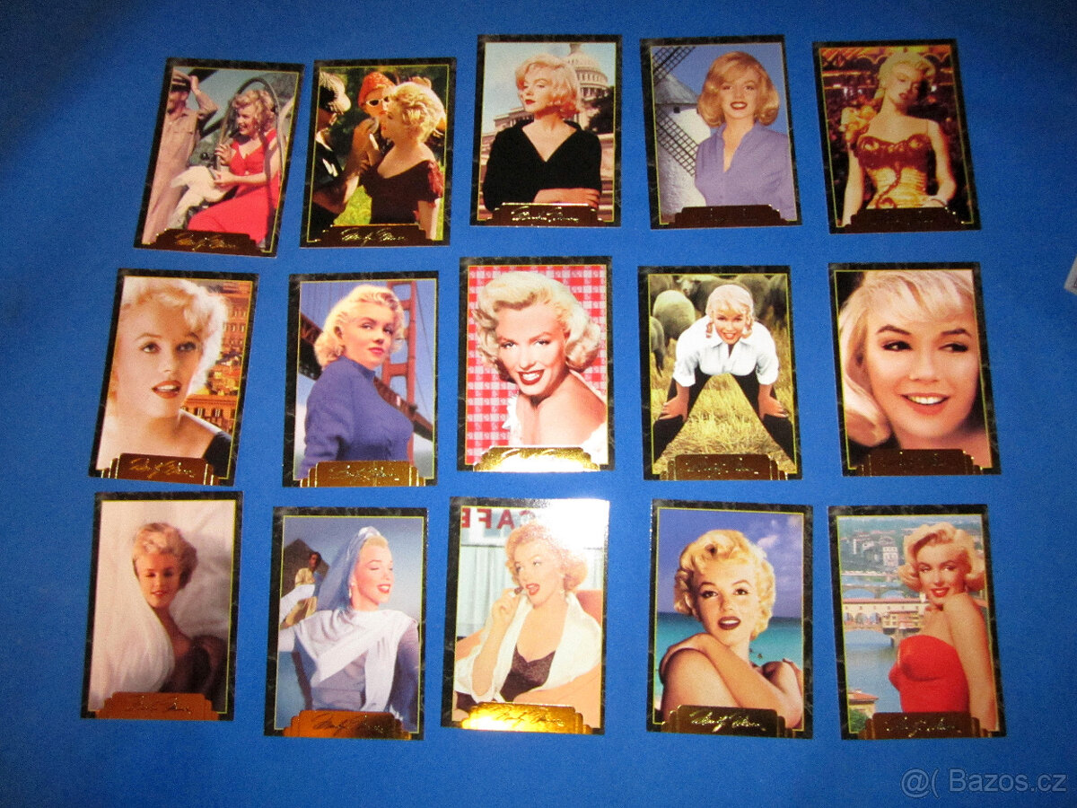 Staré žolíkové karty 1960 a M.Monroe a Pokémon karty