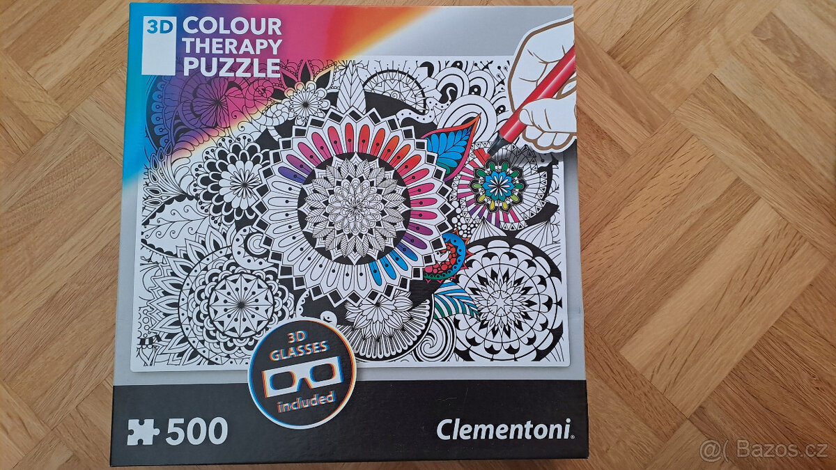 3d therapy color puzzle Mandala 500 dílků