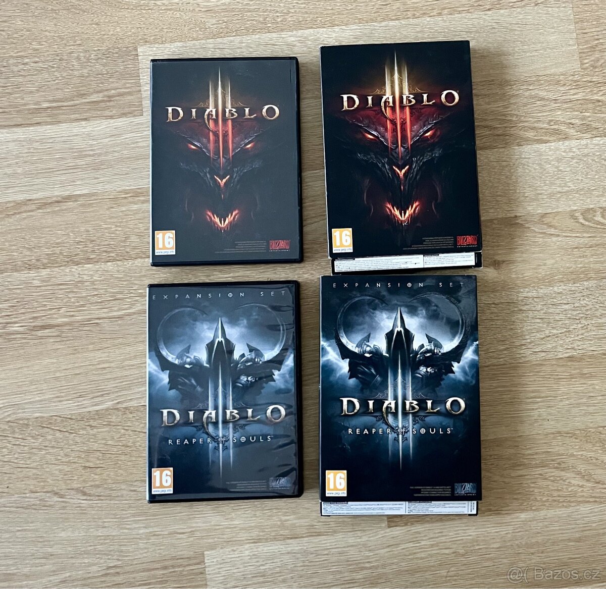 Prodej originálního balení hry Diablo 3 a datadisku Reaper o