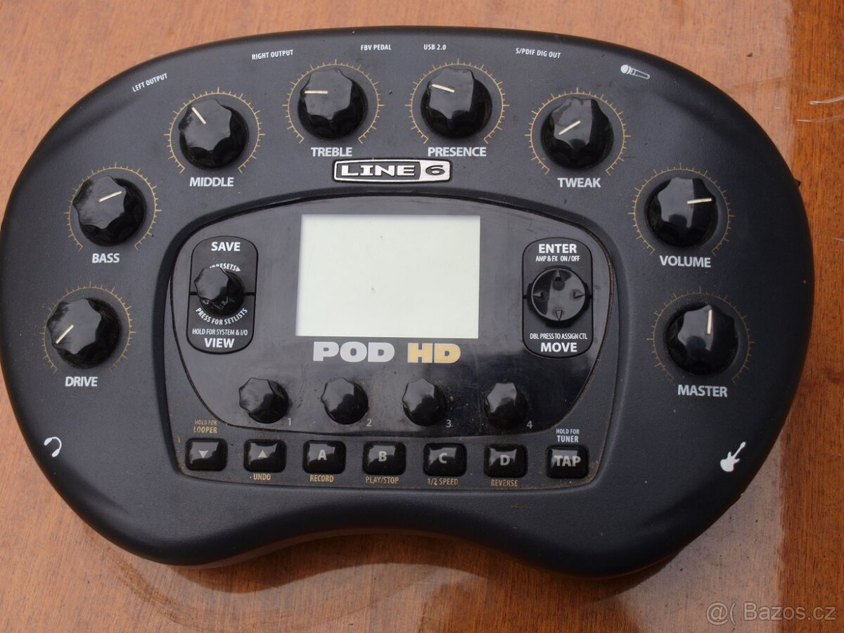 PRODÁM multiefekt LINE6 POD HD - černá LEDVINA