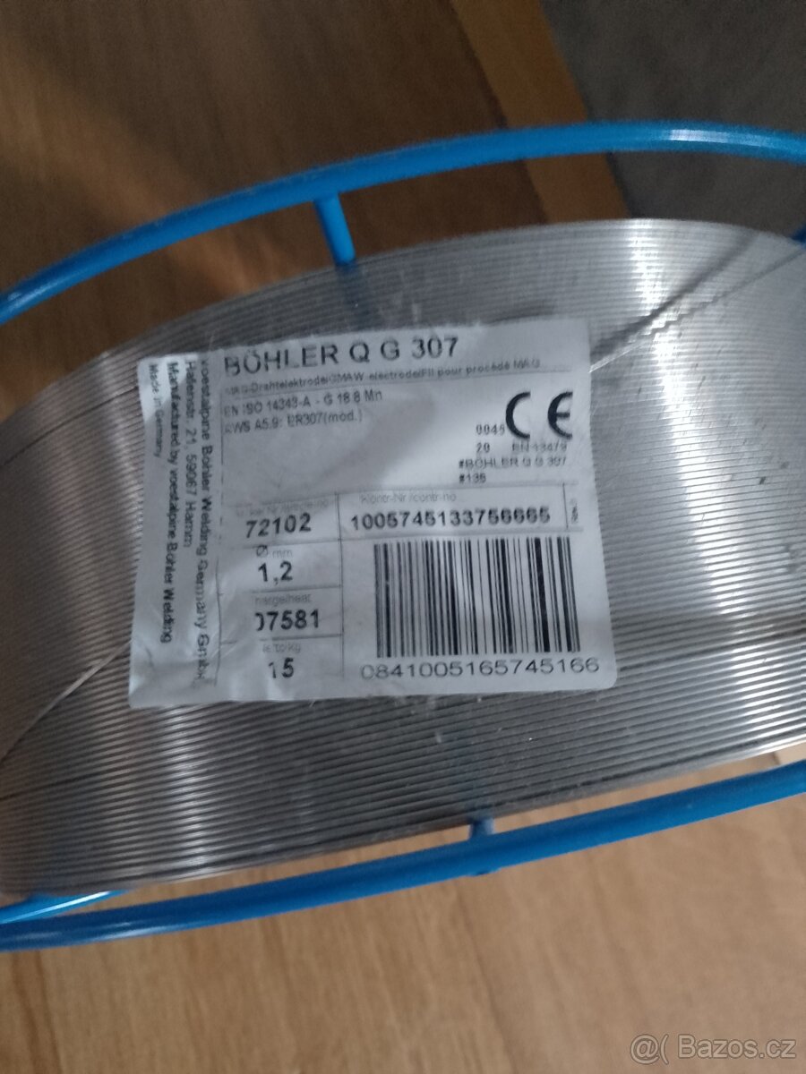 Svářecí drát BÖHLERThermanit X Ø 1,2 cívka 15 kg