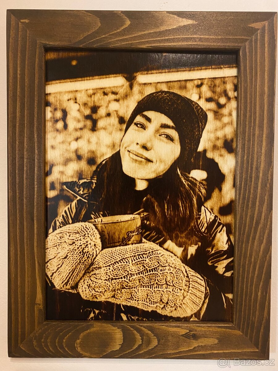 Vypalování fotografií na dřevě, podle vaši fotografií.