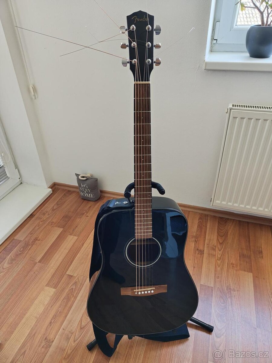 Fender CD-60S WN Black Akustická kytara