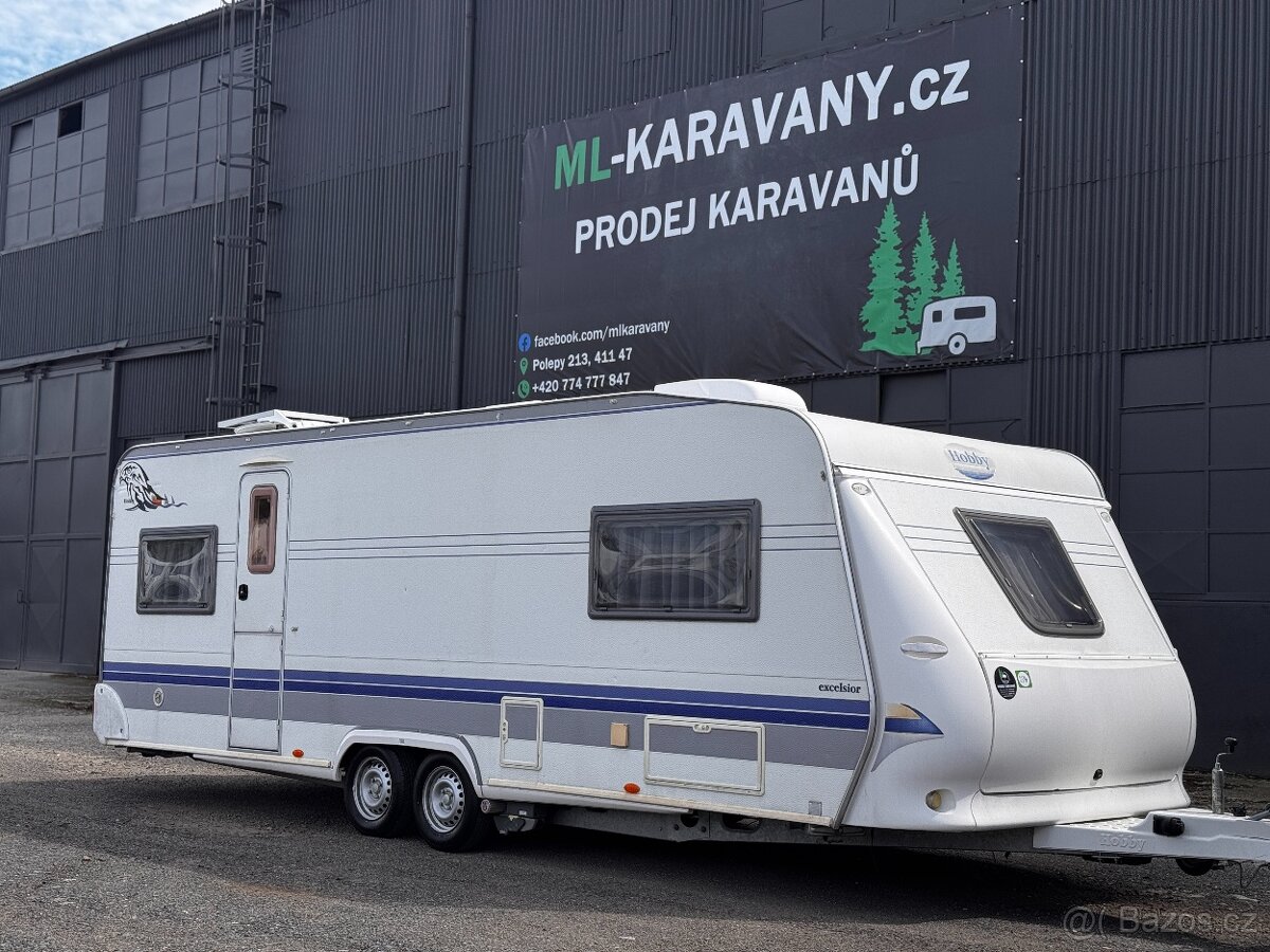 Hobby Excelsior 610 UL/KLIMA/SOLAR/MOVER/1.900KG/DĚL.LŮŽKA