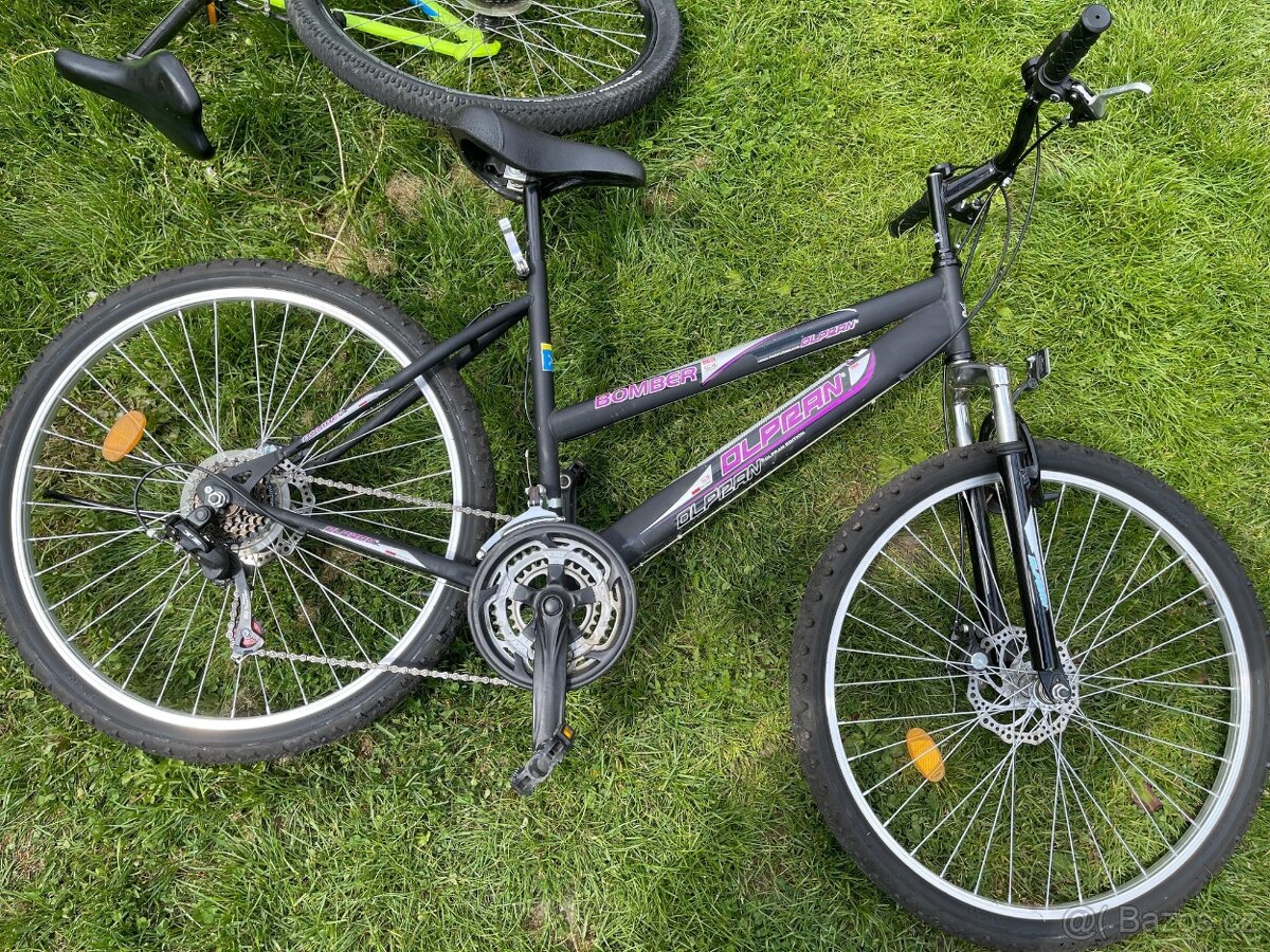 Dámské odpružené horské kolo OLPRAN BOMBER kotoučové brzdy