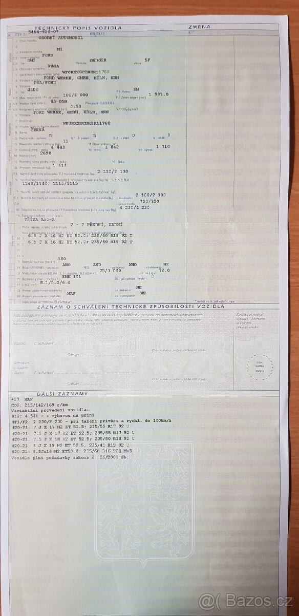 Prodám Ford Kuga 2.0tdci 4x4