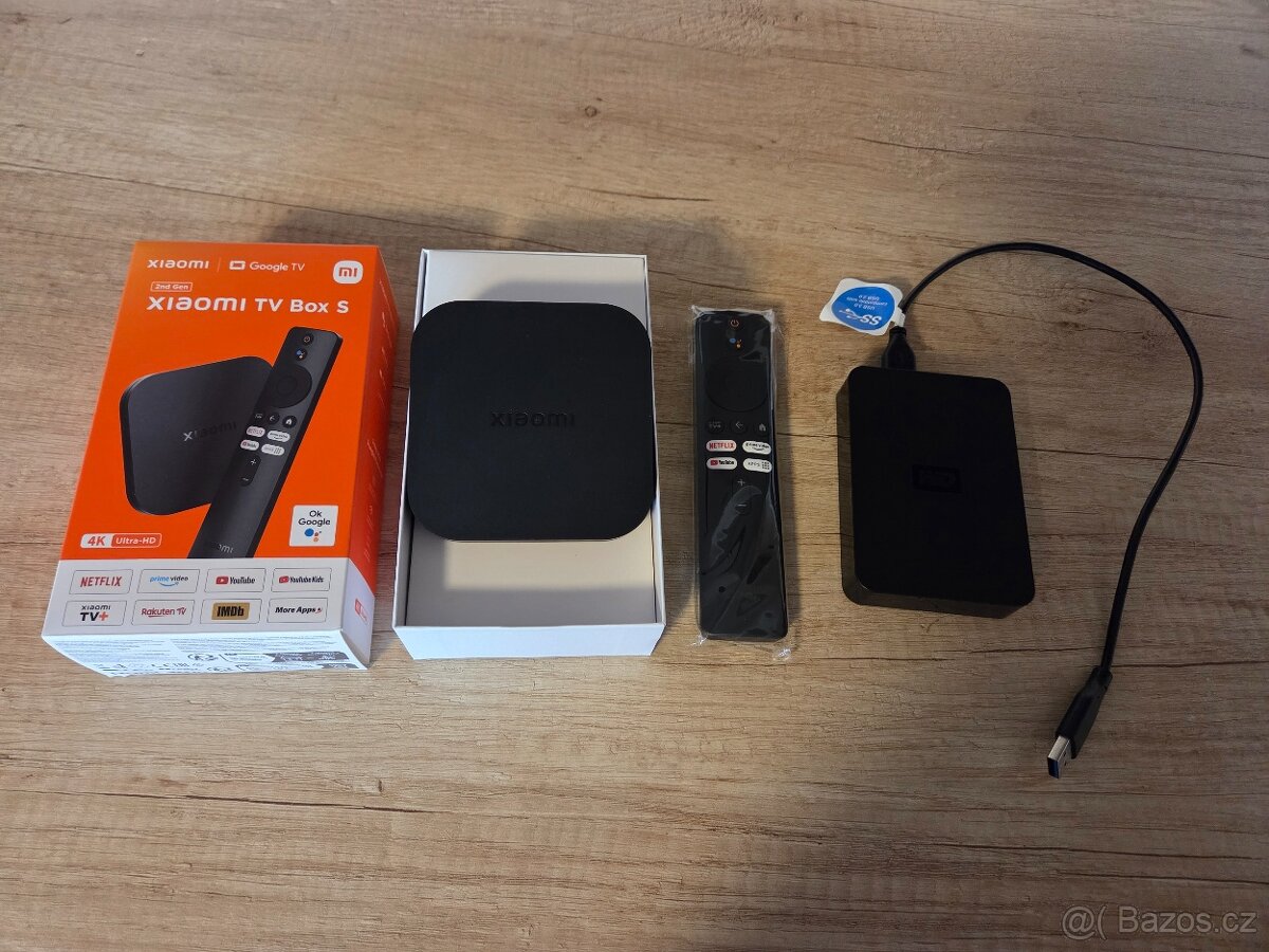 Xiaomi tv box s 2nd gen + 1TB WD HDD