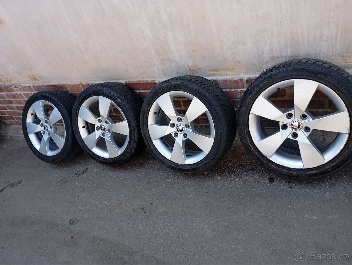 Alu kola 5x112 r17 original škoda