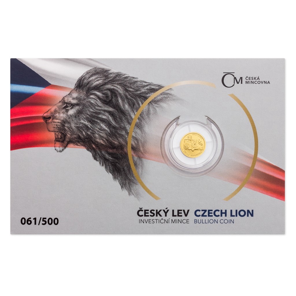 Český lev 2019 1/25 měna 500ks