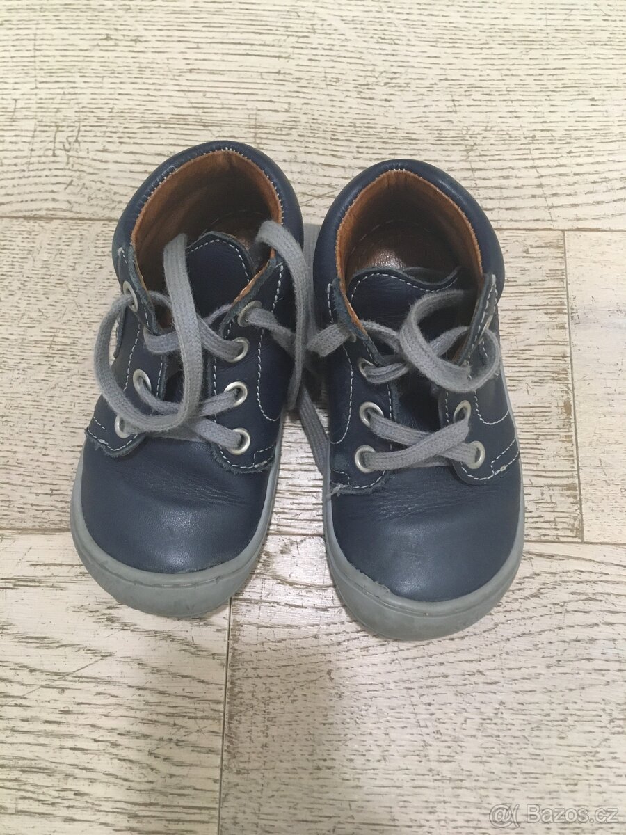 Celoroční kožené barefoot boty Filii vel. 21