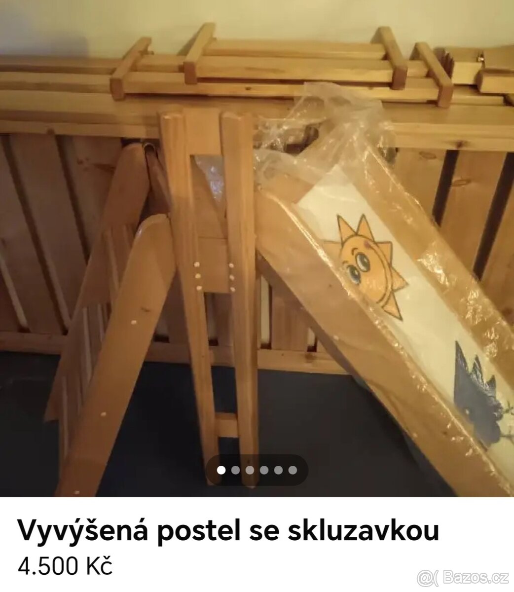 Dětská vyvýšená postel