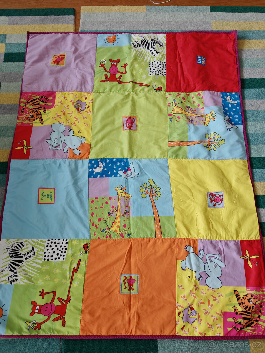 Dětská VELKÁ hrací deka 170cm x 130cm TAF TOYS