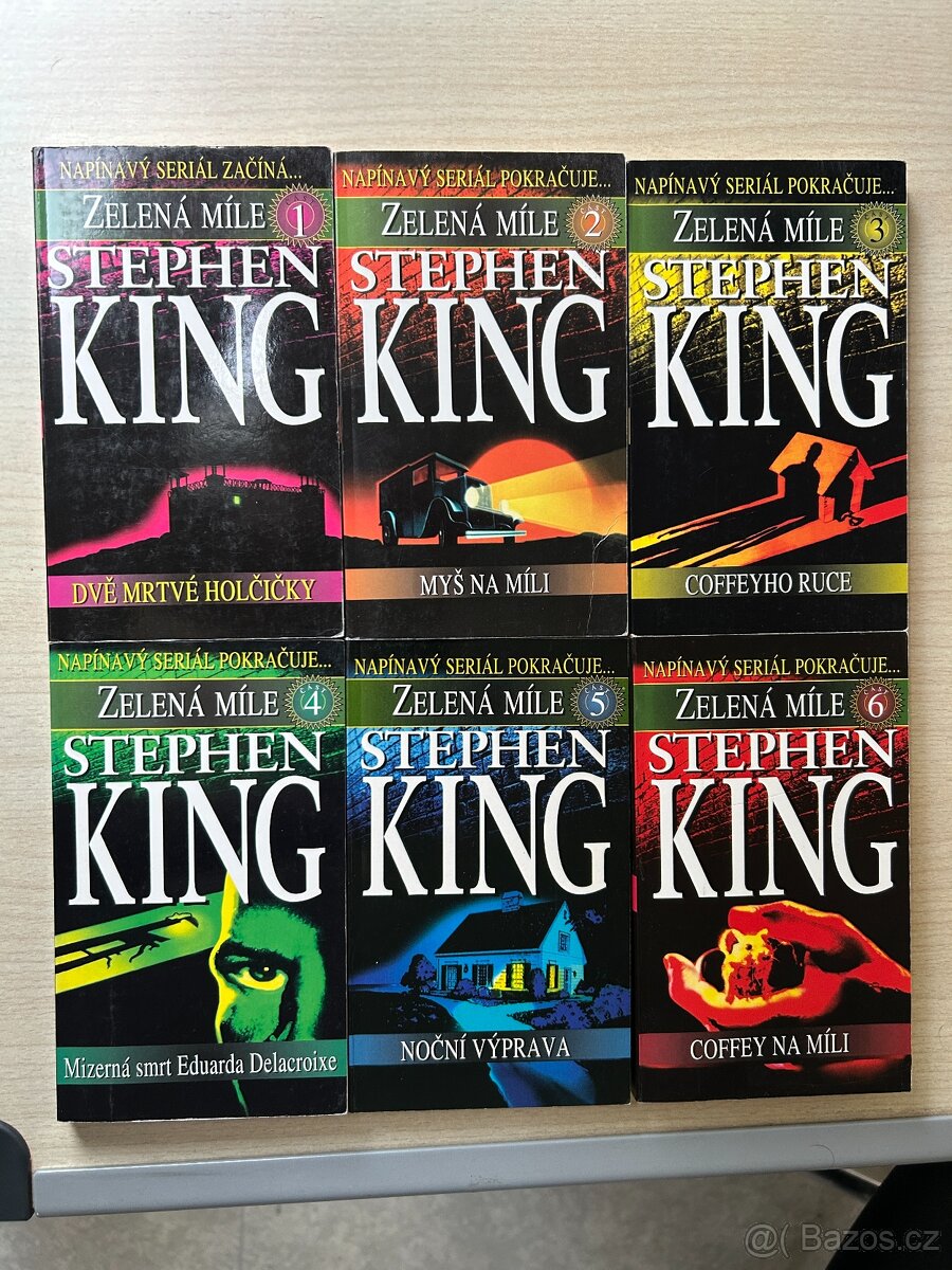 Stephen King - Zelená míle (1. vydání 1997) - komplet 6 knih