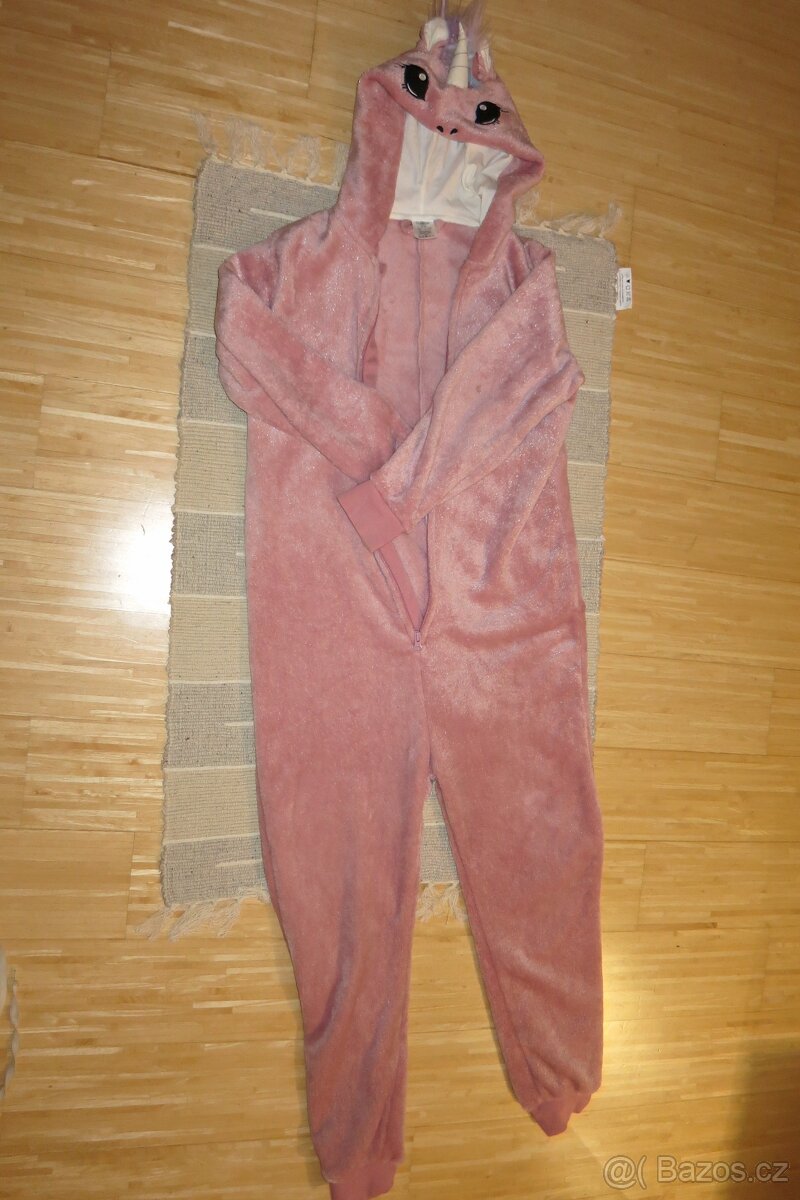 Dívčí kombinéza jednorožec vel.146/152