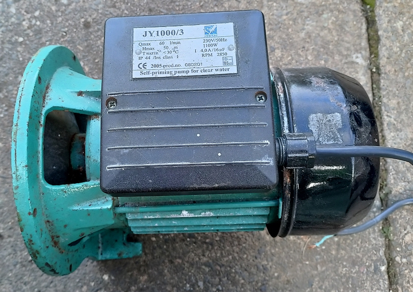 Elektromotor z vodárny 230V/4A/1,1kW/2850 ot.