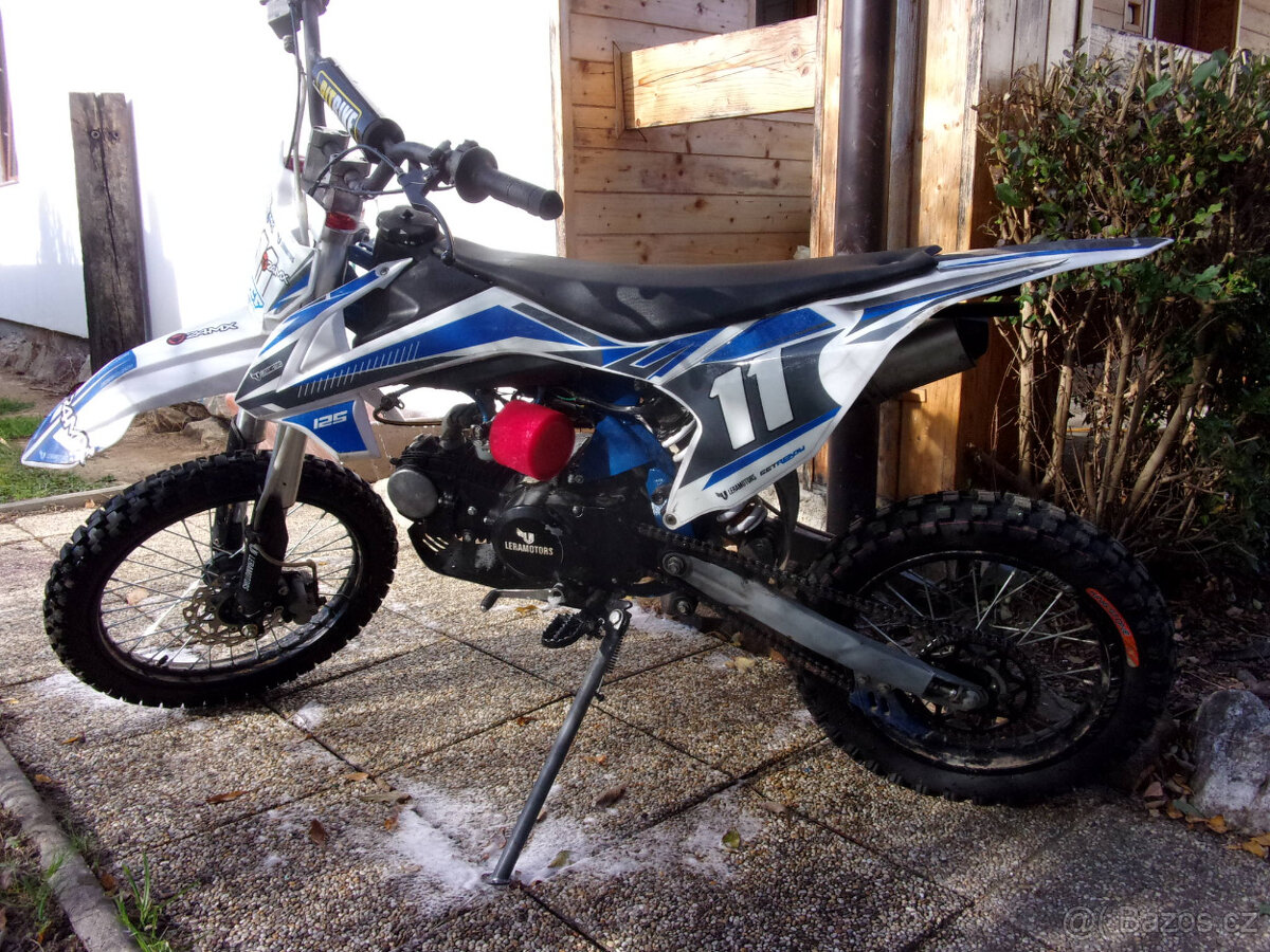 Pitbike 125ccm, velká kola