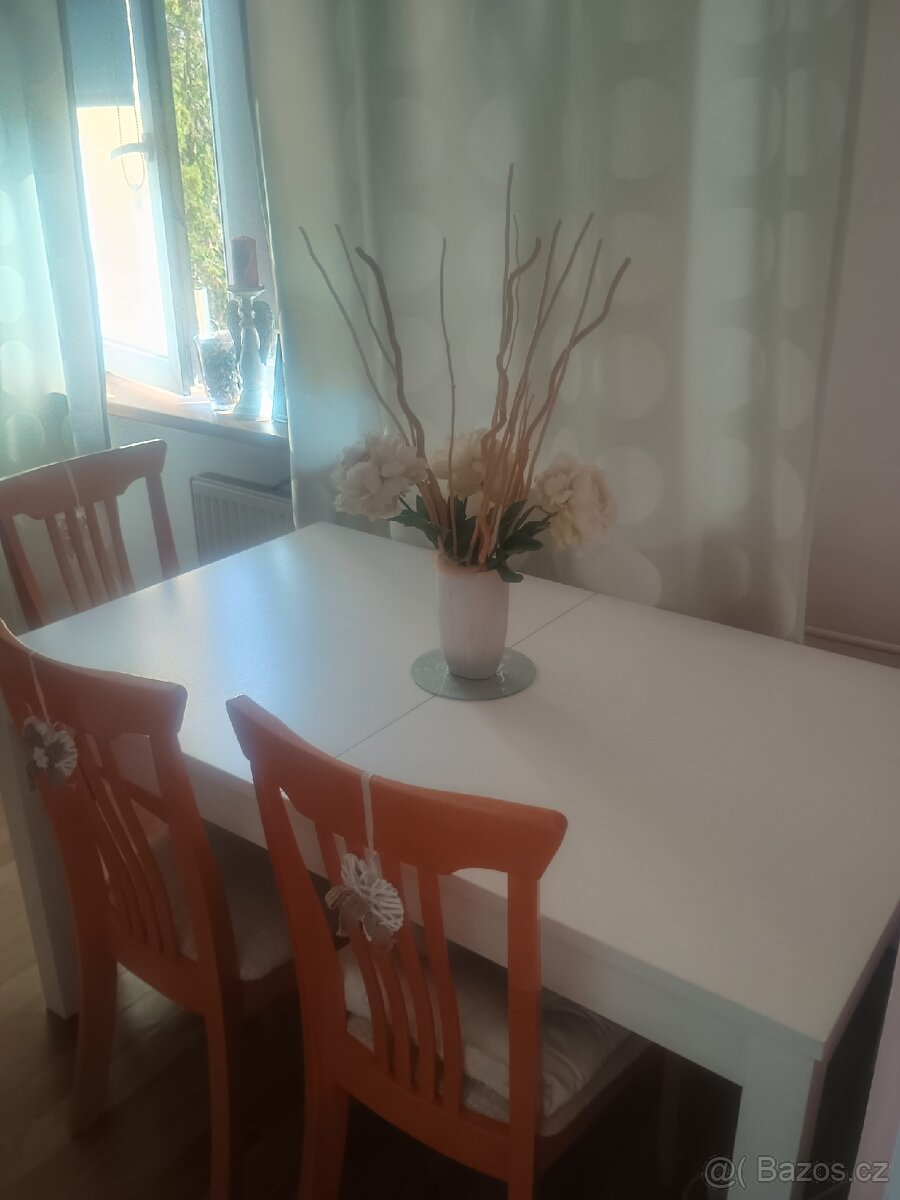 Stůl jídelní Ikea + židle 4 kusy