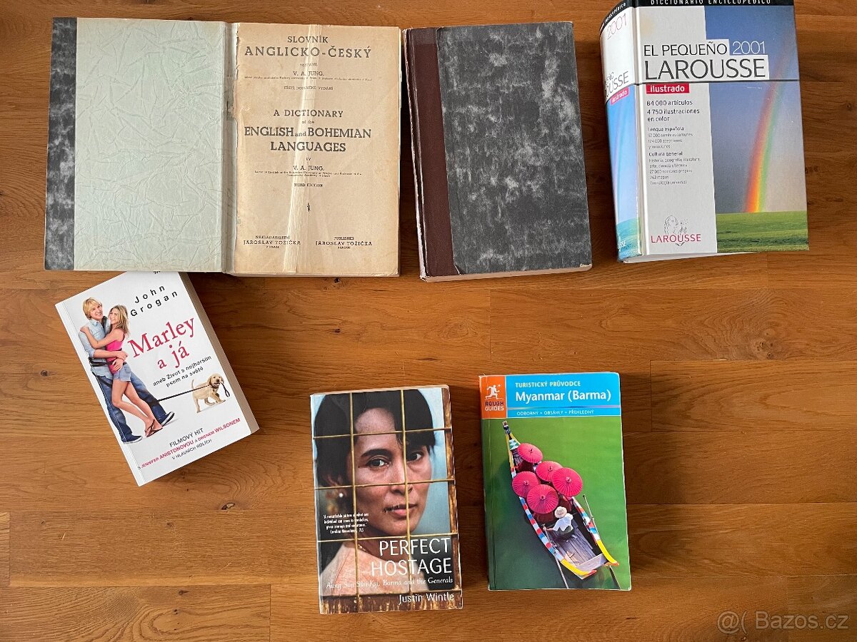 Slovník, Larousse, průvdce Barma, knihy