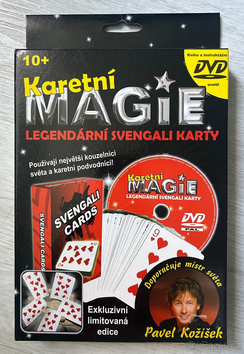 Prodám box - kniha + karty + DVD: