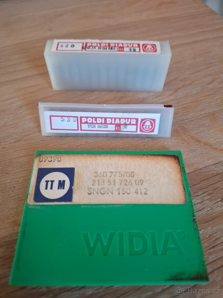 Výměnné plátky, nože