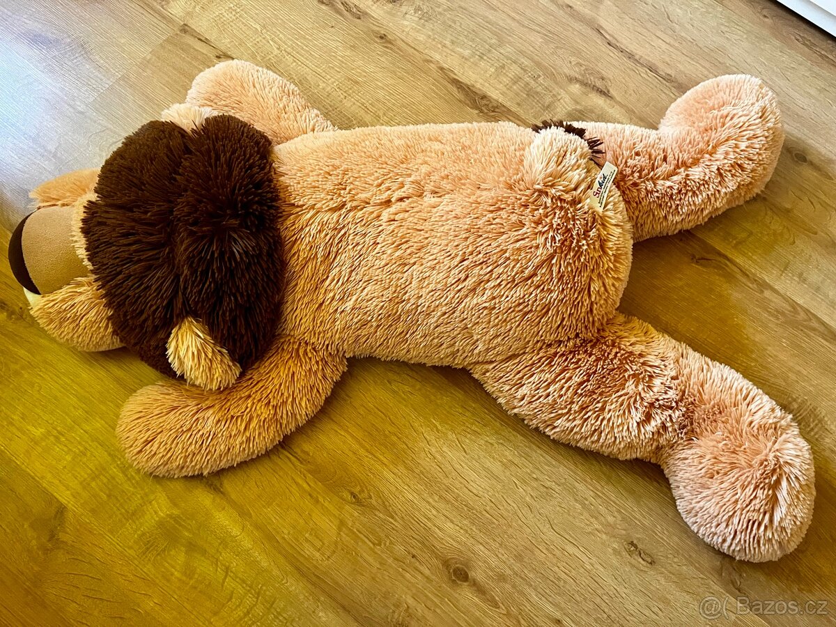 Plyšový lev 100cm + knížky + menší plyšáky